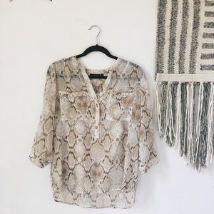 Snake skin blouse
